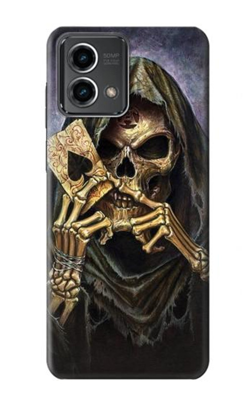 S3594 Grim Reaper Wins Poker Case Cover Custodia per Motorola Moto G Stylus 5G (2023)