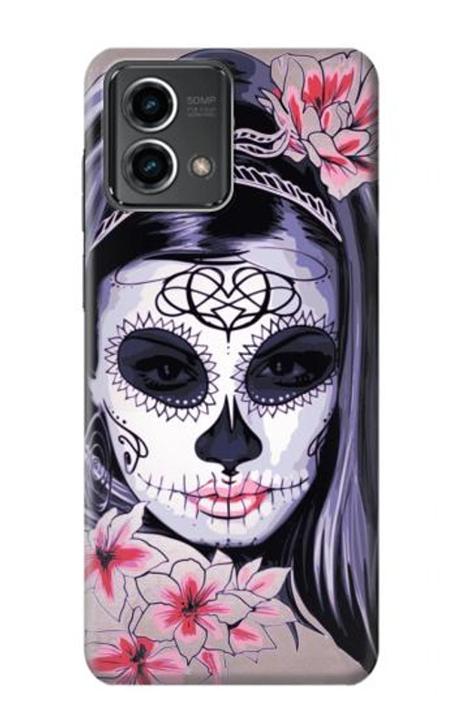 S3821 Sugar Skull Steam Punk Girl Gothic Case Cover Custodia per Motorola Moto G Stylus 5G (2023)
