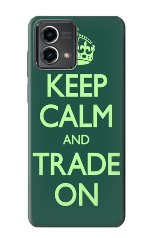 S3862 Keep Calm and Trade On Case Cover Custodia per Motorola Moto G Stylus 5G (2023)