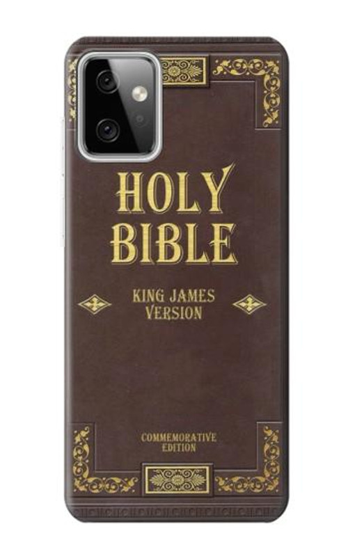 S2889 Holy Bible Cover King James Version Case Cover Custodia per Motorola Moto G Power (2023) 5G