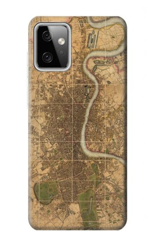 S3230 Vintage Map of London Case Cover Custodia per Motorola Moto G Power (2023) 5G