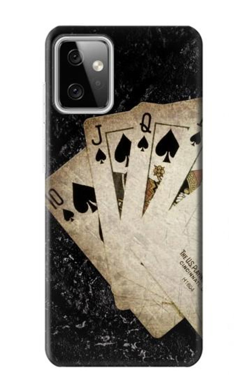 S3231 Vintage Royal Straight Flush Cards Case Cover Custodia per Motorola Moto G Power (2023) 5G