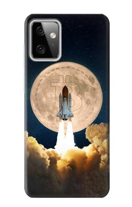 S3859 Bitcoin to the Moon Case Cover Custodia per Motorola Moto G Power (2023) 5G