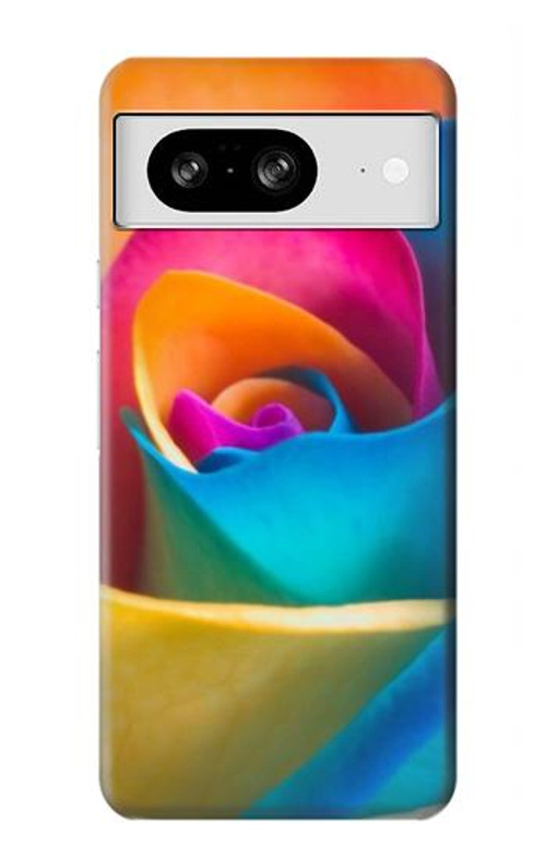 S1671 Rainbow Colorful Rose Case Cover Custodia per Google Pixel 8