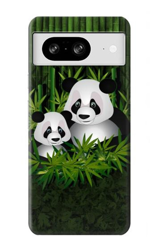 S2441 Panda Family Bamboo Forest Case Cover Custodia per Google Pixel 8