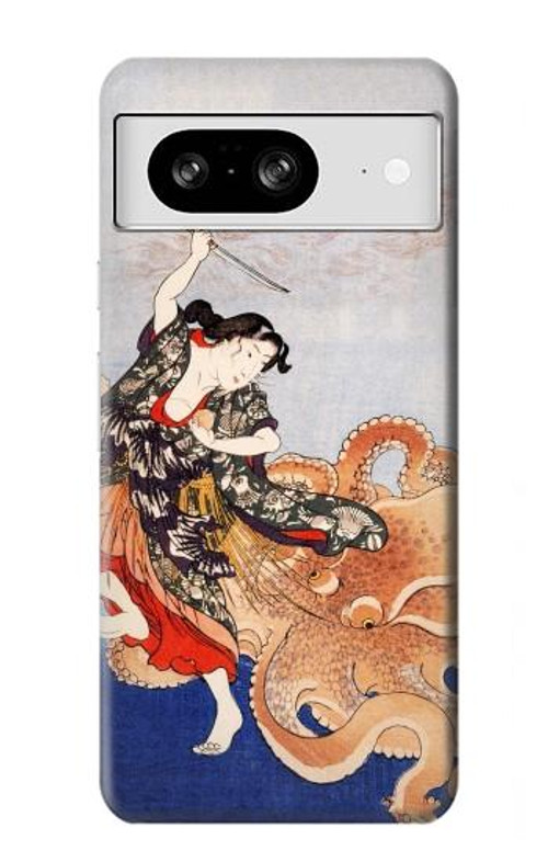 S2496 Japan Art Utagawa Kuniyoshi Tamatori Case Cover Custodia per Google Pixel 8 S2496 Japan Art Utagawa Kuniyoshi Tamatori Case Cover Custodia per Google Pixel 8