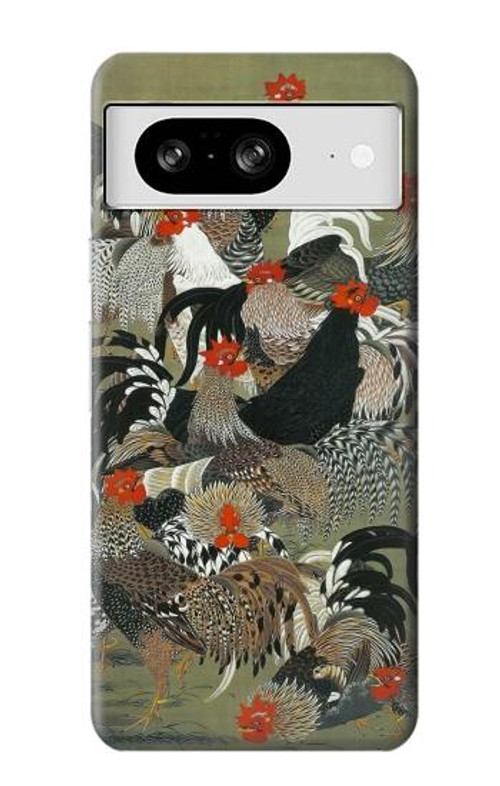 S2699 Ito Jakuchu Rooster Case Cover Custodia per Google Pixel 8