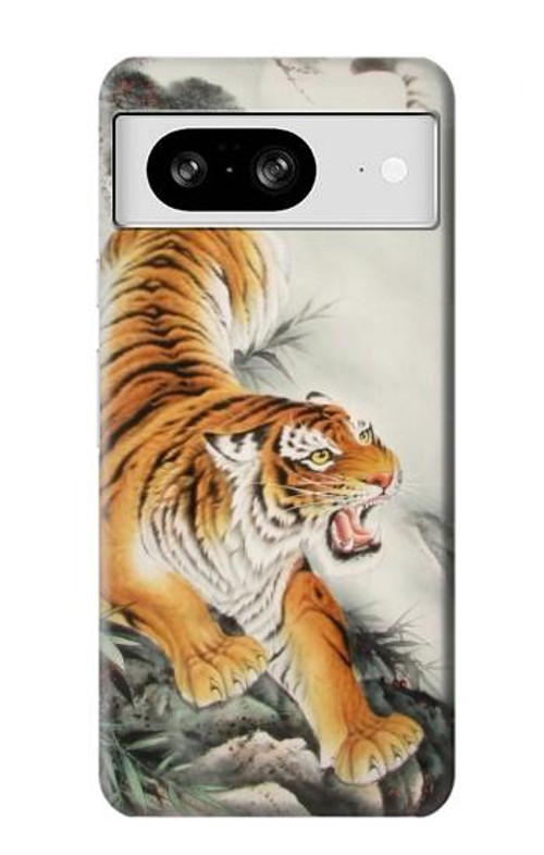 S2751 Chinese Tiger Brush Painting Case Cover Custodia per Google Pixel 8