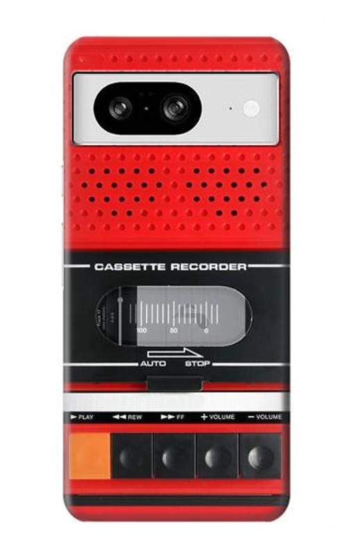 S3204 Red Cassette Recorder Graphic Case Cover Custodia per Google Pixel 8