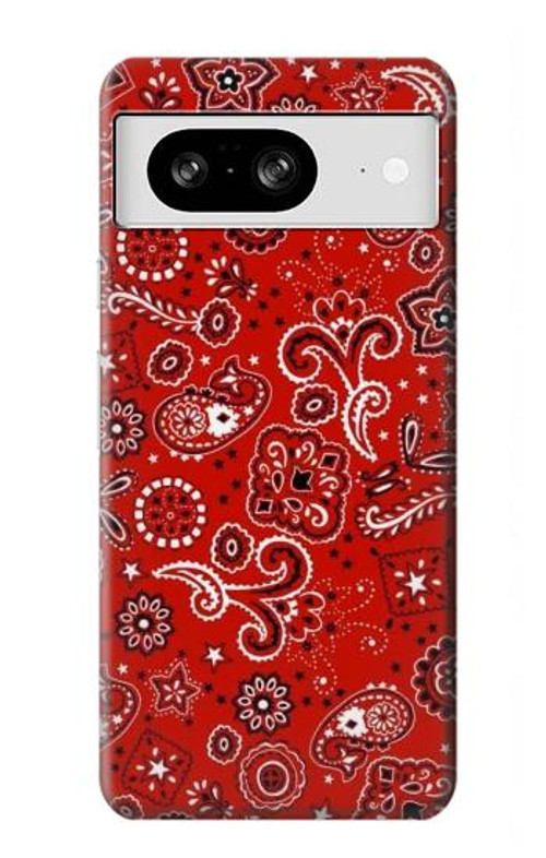 S3354 Red Classic Bandana Case Cover Custodia per Google Pixel 8