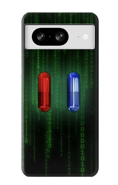 S3816 Red Pill Blue Pill Capsule Case Cover Custodia per Google Pixel 8