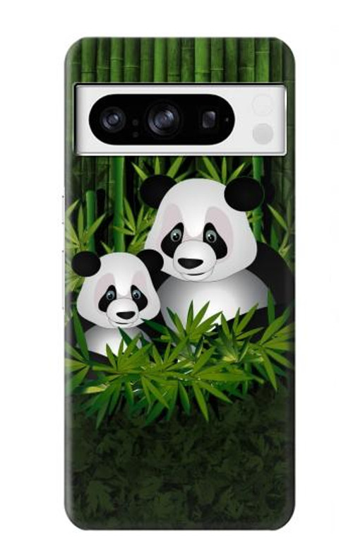 S2441 Panda Family Bamboo Forest Case Cover Custodia per Google Pixel 8 pro