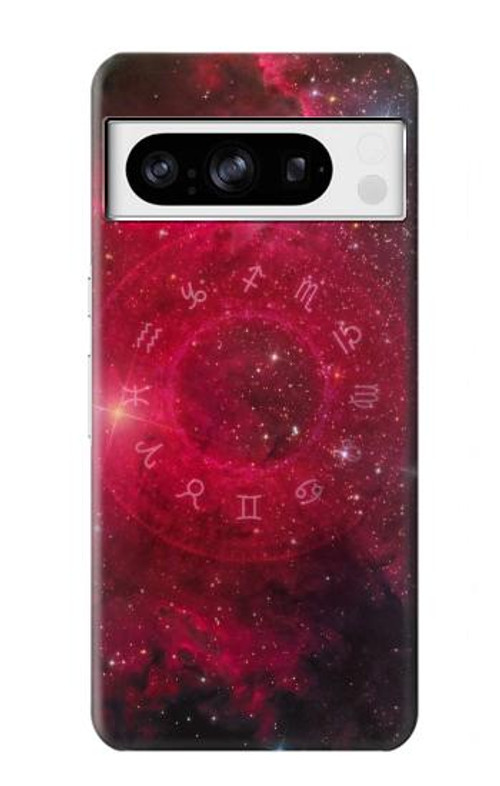 S3368 Zodiac Red Galaxy Case Cover Custodia per Google Pixel 8 pro