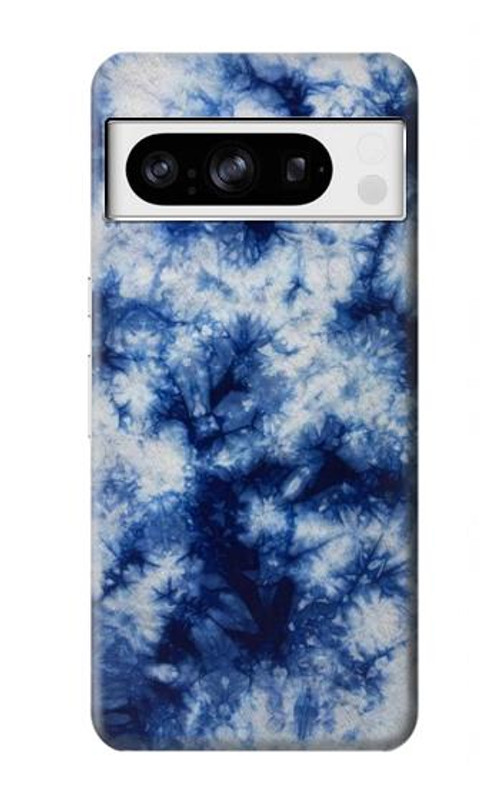 S3439 Fabric Indigo Tie Dye Case Cover Custodia per Google Pixel 8 pro