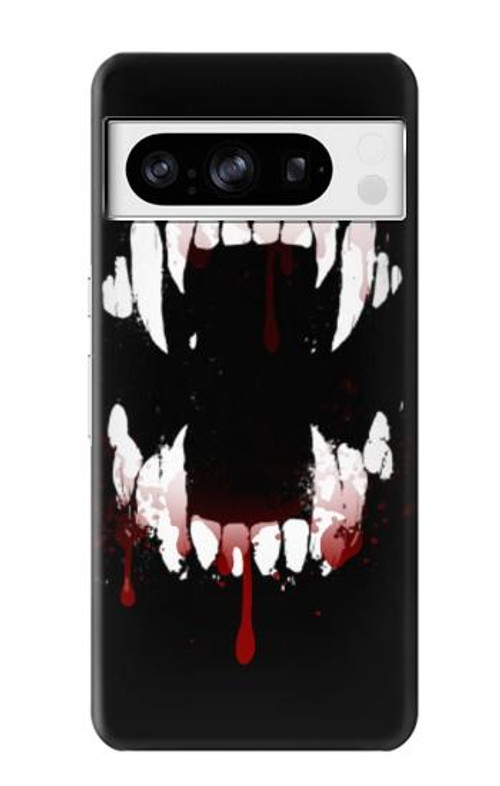 S3527 Vampire Teeth Bloodstain Case Cover Custodia per Google Pixel 8 pro