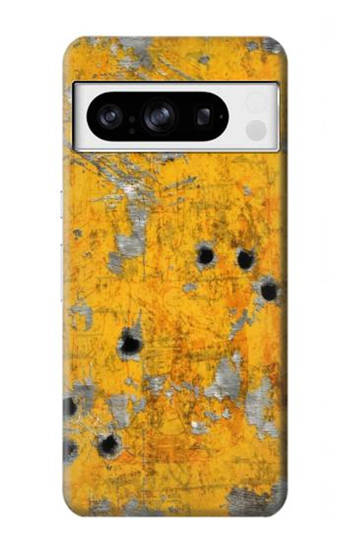 S3528 Bullet Rusting Yellow Metal Case Cover Custodia per Google Pixel 8 pro