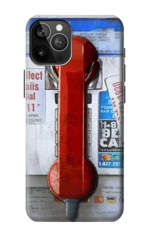 S3925 Collage Vintage Pay Phone Case Cover Custodia per iPhone 12 Pro Max