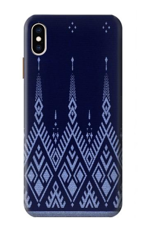 S3950 Textile Thai Blue Pattern Case Cover Custodia per iPhone XS Max