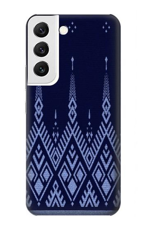 S3950 Textile Thai Blue Pattern Case Cover Custodia per Samsung Galaxy S22