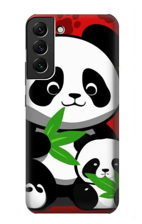 S3929 Cute Panda Eating Bamboo Case Cover Custodia per Samsung Galaxy S22 Plus