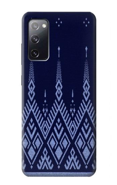 S3950 Textile Thai Blue Pattern Case Cover Custodia per Samsung Galaxy S20 FE