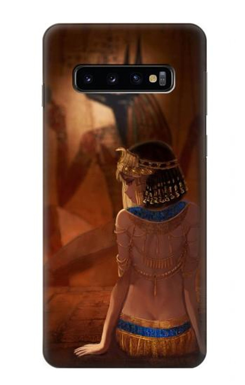 S3919 Egyptian Queen Cleopatra Anubis Case Cover Custodia per Samsung Galaxy S10