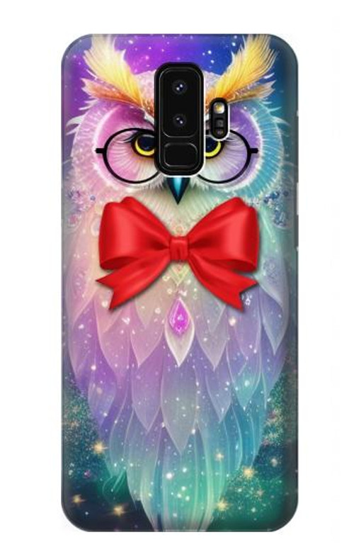 S3934 Fantasy Nerd Owl Case Cover Custodia per Samsung Galaxy S9 Plus