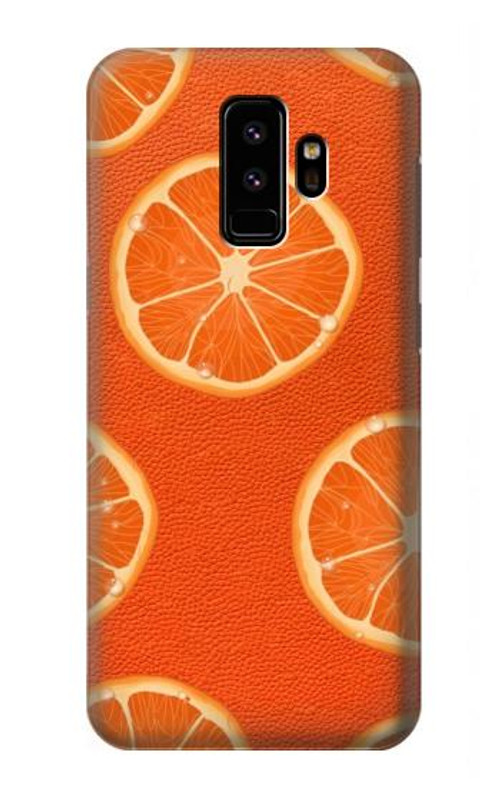 S3946 Seamless Orange Pattern Case Cover Custodia per Samsung Galaxy S9