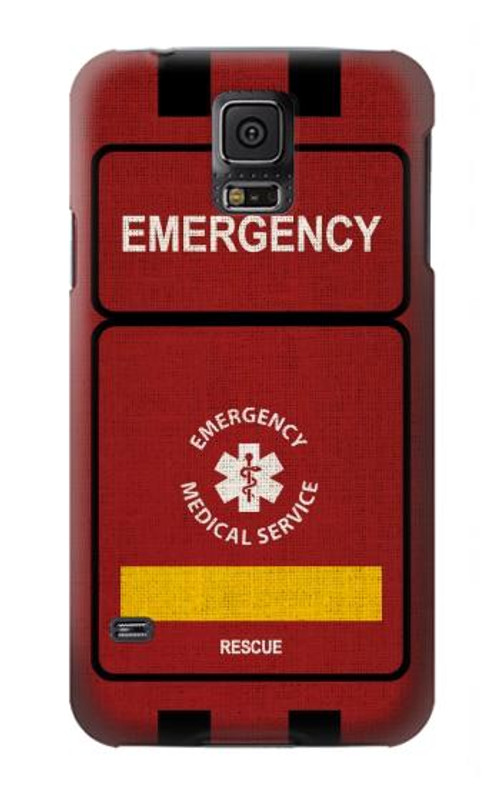 S3957 Emergency Medical Service Case Cover Custodia per Samsung Galaxy S5