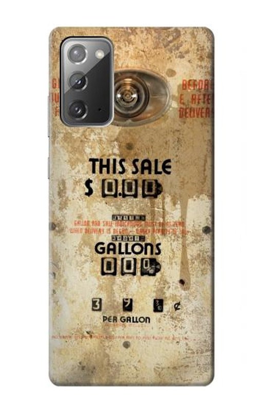S3954 Vintage Gas Pump Case Cover Custodia per Samsung Galaxy Note 20