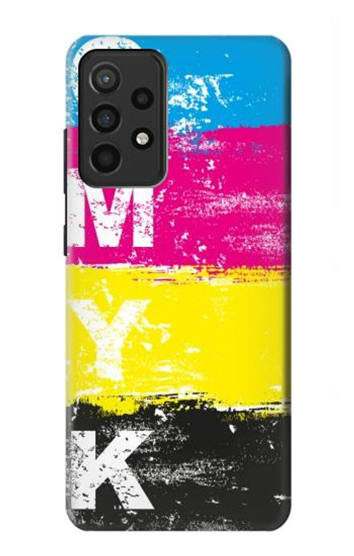 S3930 Cyan Magenta Yellow Key Case Cover Custodia per Samsung Galaxy A52, Galaxy A52 5G