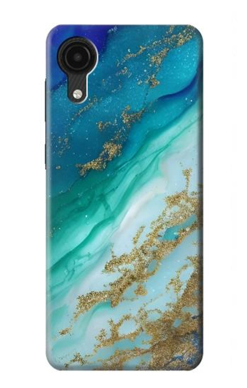 S3920 Abstract Ocean Blue Color Mixed Emerald Case Cover Custodia per Samsung Galaxy A03 Core