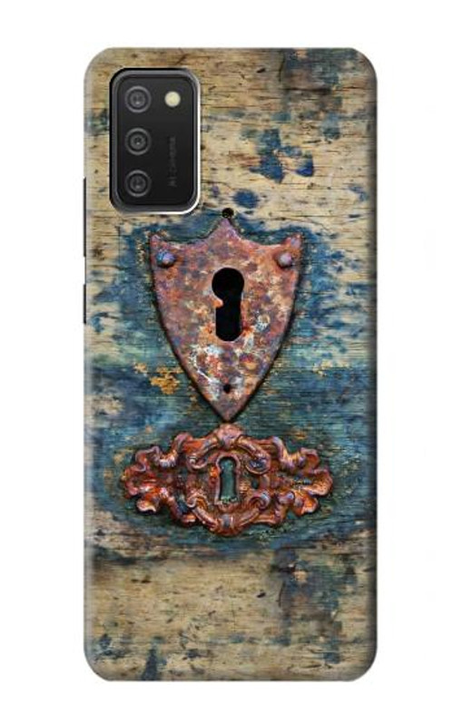 S3955 Vintage Keyhole Weather Door Case Cover Custodia per Samsung Galaxy A03S