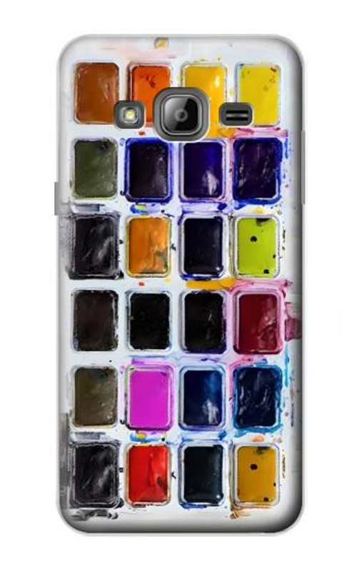 S3956 Watercolor Palette Box Graphic Case Cover Custodia per Samsung Galaxy J3 (2016)