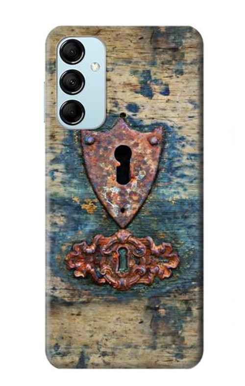 S3955 Vintage Keyhole Weather Door Case Cover Custodia per Samsung Galaxy M14