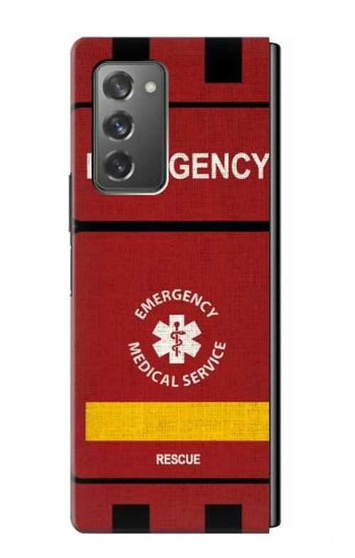 S3957 Emergency Medical Service Case Cover Custodia per Samsung Galaxy Z Fold2 5G