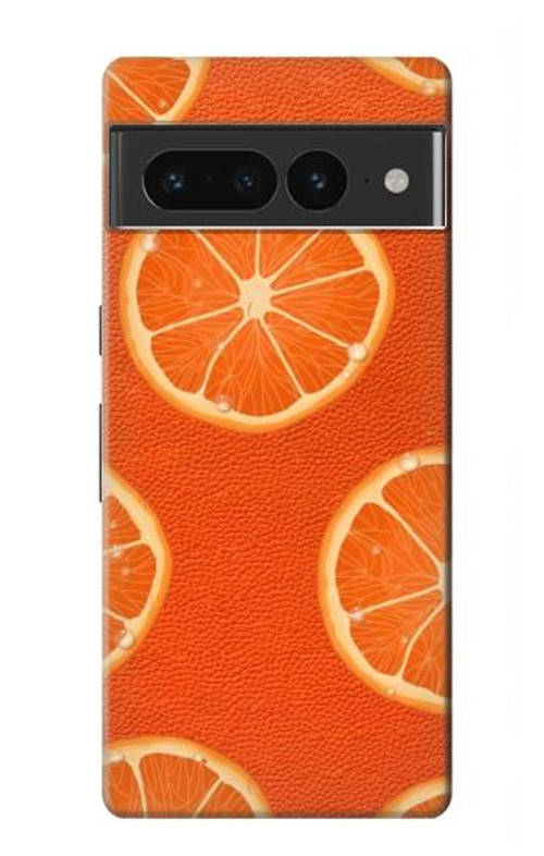 S3946 Seamless Orange Pattern Case Cover Custodia per Google Pixel 7 Pro