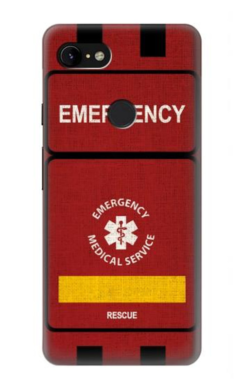 S3957 Emergency Medical Service Case Cover Custodia per Google Pixel 3 XL