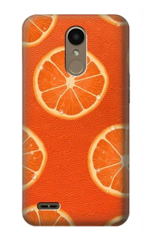 S3946 Seamless Orange Pattern Case Cover Custodia per LG K10 (2018), LG K30