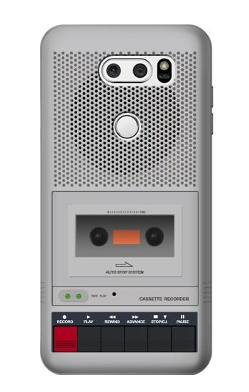 S3953 Vintage Cassette Player Graphic Case Cover Custodia per LG V30, LG V30 Plus, LG V30S ThinQ, LG V35, LG V35 ThinQ