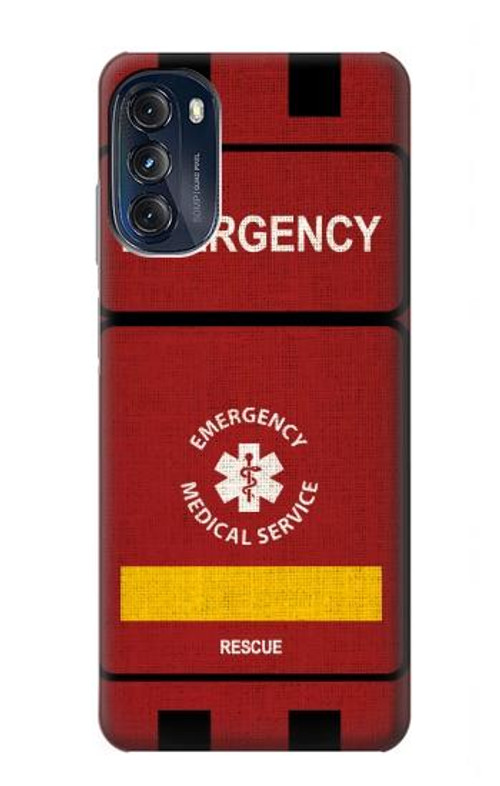 S3957 Emergency Medical Service Case Cover Custodia per Motorola Moto G (2022)