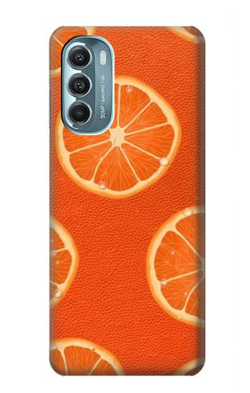 S3946 Seamless Orange Pattern Case Cover Custodia per Motorola Moto G Stylus 5G (2022)