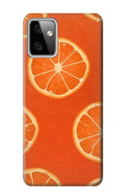 S3946 Seamless Orange Pattern Case Cover Custodia per Motorola Moto G Power (2023) 5G