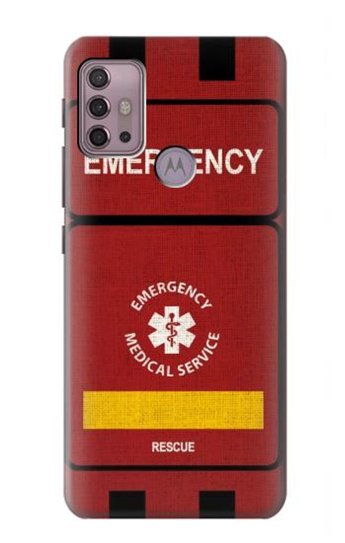 S3957 Emergency Medical Service Case Cover Custodia per Motorola Moto G30, G20, G10