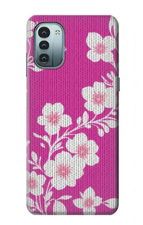 S3924 Cherry Blossom Pink Background Case Cover Custodia per Nokia G11, G21