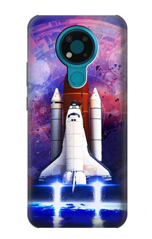 S3913 Colorful Nebula Space Shuttle Case Cover Custodia per Nokia 3.4