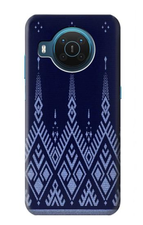 S3950 Textile Thai Blue Pattern Case Cover Custodia per Nokia X20