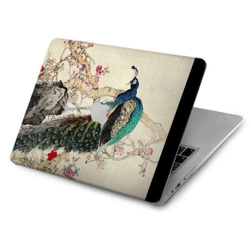 S2086 Peacock Painting Case Cover Custodia per MacBook Air 15″ (2023,2024,2025) - A2941, A3114, A3241