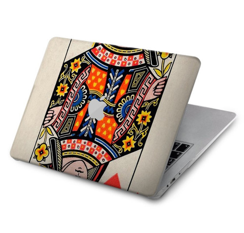 S3429 Queen Hearts Card Case Cover Custodia per MacBook Air 15″ (2023,2024) - A2941, A3114