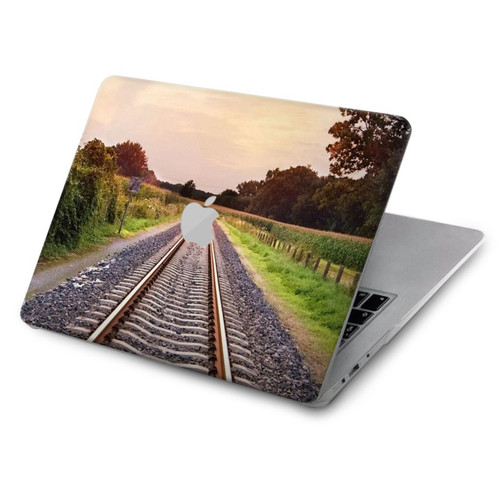 S3866 Railway Straight Train Track Case Cover Custodia per MacBook Air 15″ (2023,2024,2025) - A2941, A3114, A3241